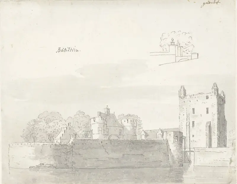 Het kasteel Batestein bij Vianen Wall Art by Cornelis Pronk - High-Resolution Digital Print