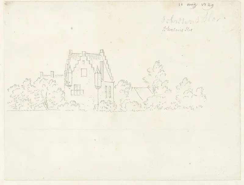 Het kasteel Bersselaar of Ter Aalst te Oosterhout Wall Art by Cornelis Pronk - High-Resolution Digital Print