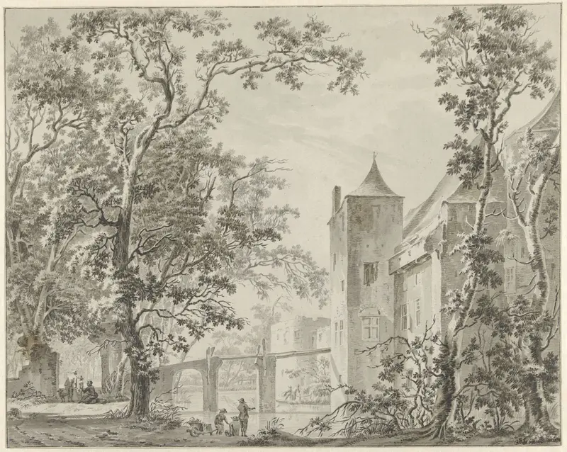 Het kasteel de Haar bij Utrecht Wall Art by Jacob Elias van Varelen - High-Resolution Digital Print