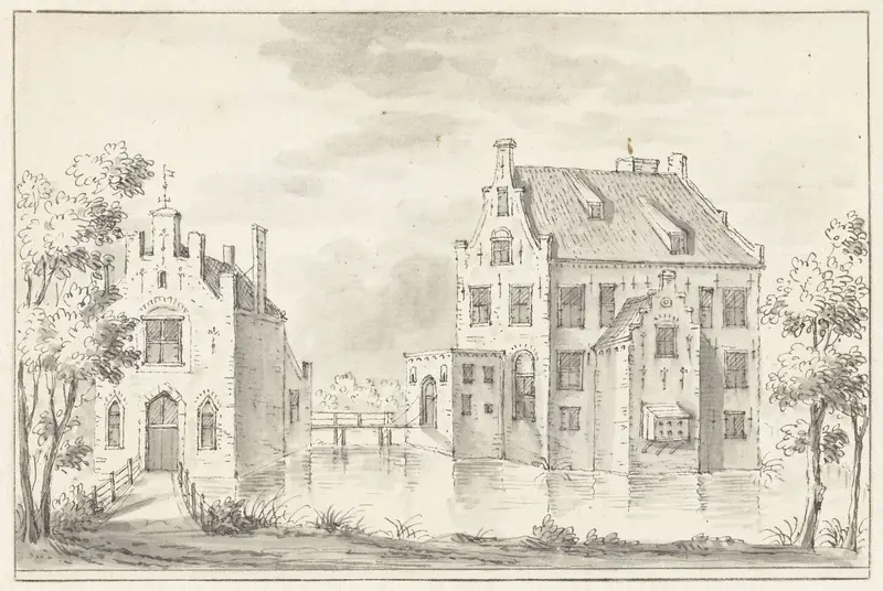Het kasteel Groenewoude bij Woudenberg (?) Wall Art by Jacobus Stellingwerff - High-Resolution Digital Print