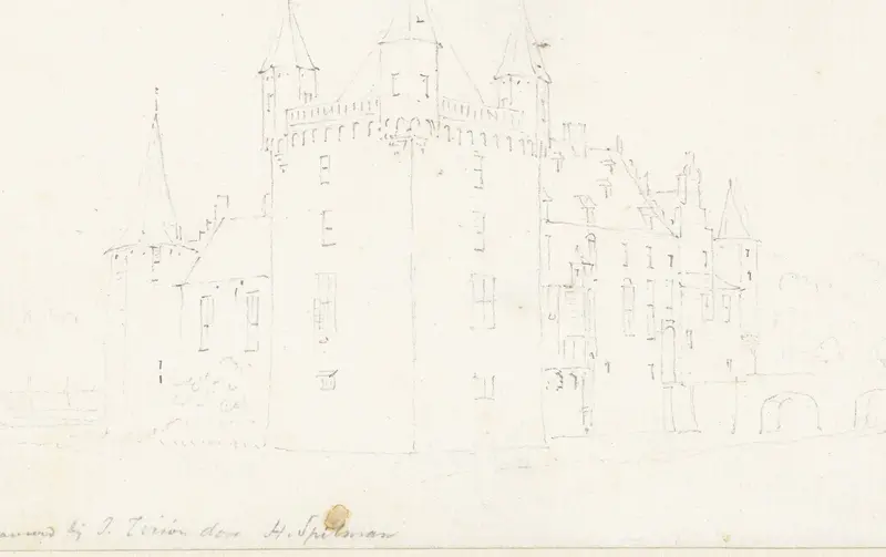 Het kasteel Hernen Wall Art by Cornelis Pronk - High-Resolution Digital Print