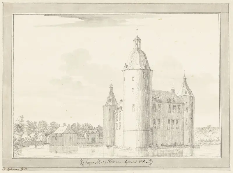 Het kasteel Mooyland Wall Art by Hendrik Spilman - High-Resolution Digital Print