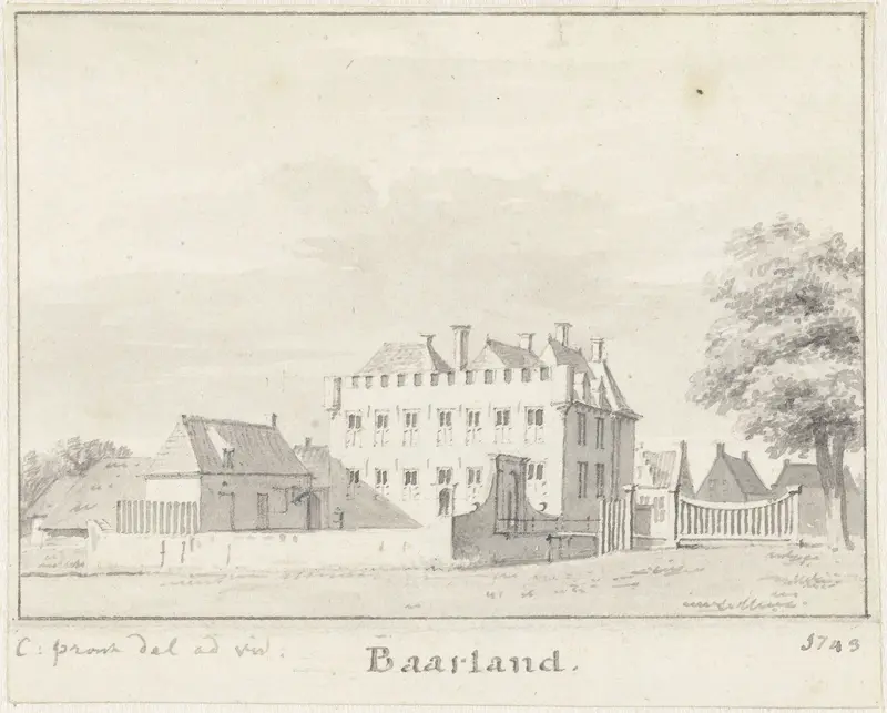 Het kasteel te Baarland, Zuid-Beveland Wall Art by Cornelis Pronk - High-Resolution Digital Print