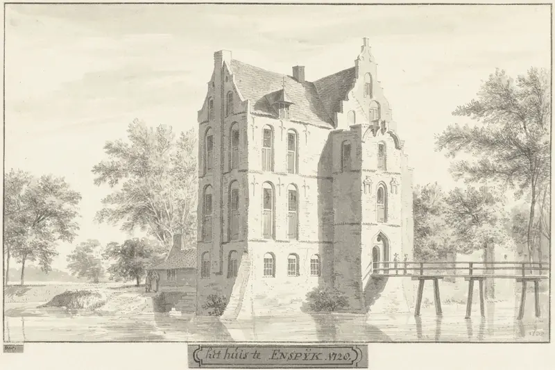 Het kasteel te Enspijk, Gelderland Wall Art by Cornelis Pronk - High-Resolution Digital Print
