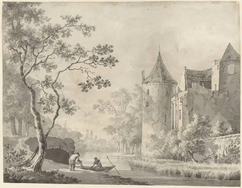 Het kasteel ter Haar bij Vleuten Wall Art by anonymous - High-Resolution Digital Print