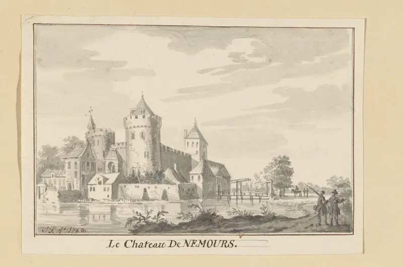 Het kasteel van Nemours Wall Art by anonymous - High-Resolution Digital Print
