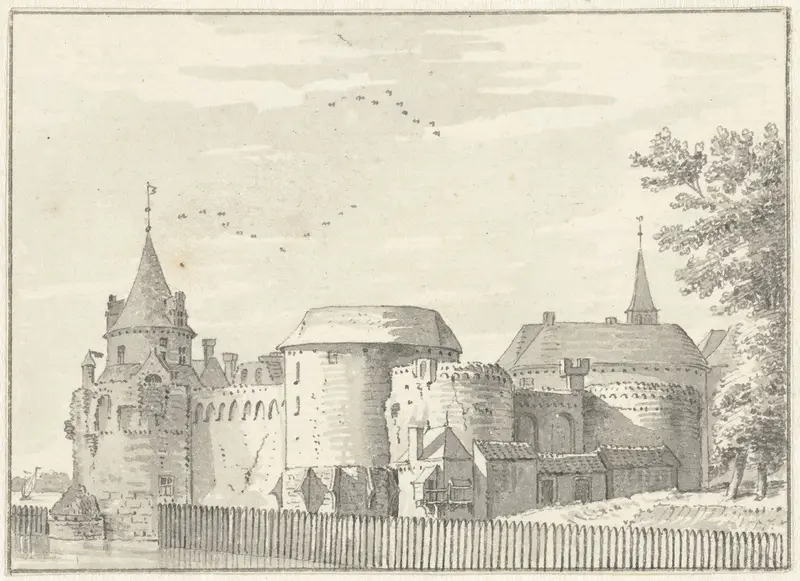 Het kasteel van Sluis Wall Art by Abraham de Haen (II) - High-Resolution Digital Print