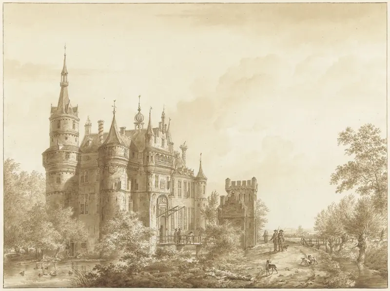 Het kasteel van Wijk bij Duurstede (?) Wall Art by Cornelis van Hardenbergh - High-Resolution Digital Print