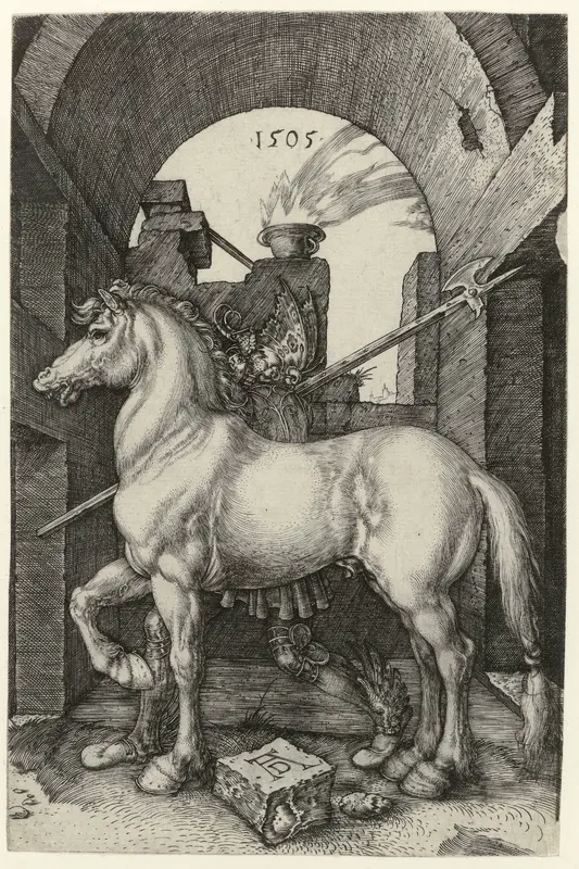 Het kleine paard Wall Art by Unknown - High-Resolution Digital Print