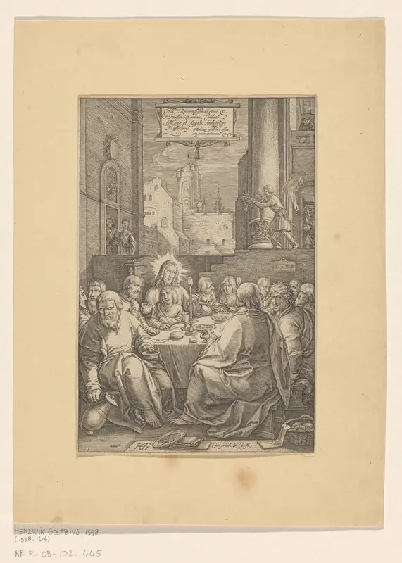 Het Laatste Avondmaal Wall Art by Hendrick Goltzius - High-Resolution Digital Print