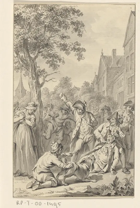 Het lijk van de Leidse patriot, emeritus remonstrantse predikant P. van den Bosch te Zoetermeer mishandeld, november 1787 Wall Art by Unknown - High-Resolution Digital Print