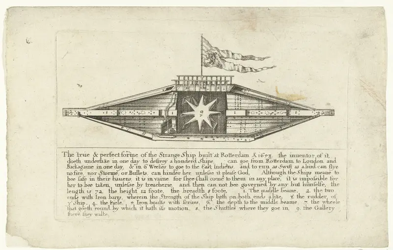 Het malle schip van Rotterdam, 1653 Wall Art by Wenceslaus Hollar - High-Resolution Digital Print