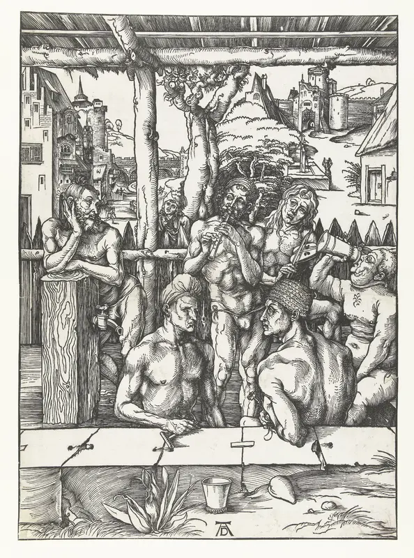 Het mannenbad Wall Art by Unknown - High-Resolution Digital Print