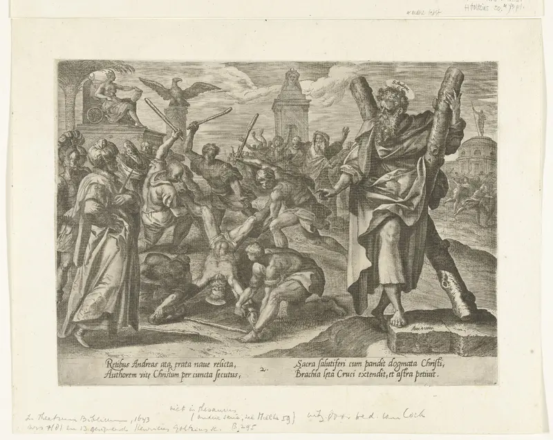 Het martelaarschap van Andreas Wall Art by Hendrick Goltzius - High-Resolution Digital Print