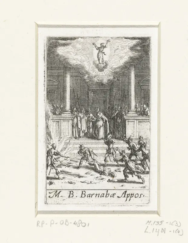 Het martelaarschap van Barnabas Wall Art by Jacques Callot - High-Resolution Digital Print
