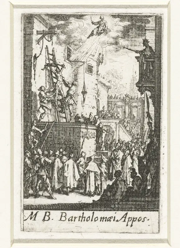 Het martelaarschap van Bartholomeüs Wall Art by Jacques Callot - High-Resolution Digital Print