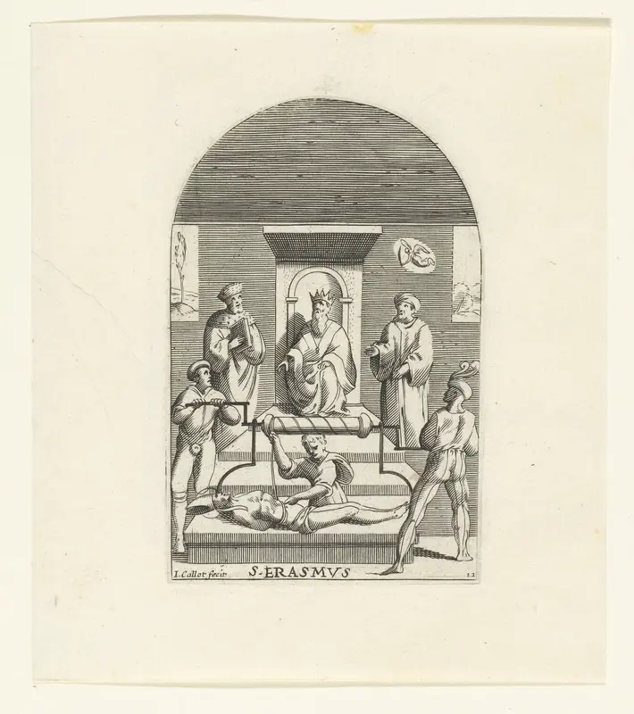 Het martelaarschap van de Heilige Erasmus Wall Art by Unknown - High-Resolution Digital Print
