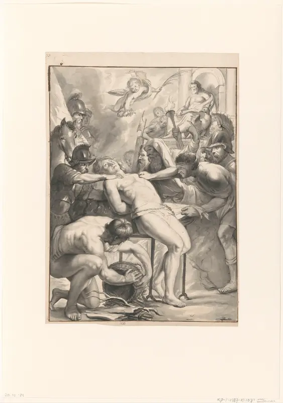 Het martelaarschap van de Heilige Laurentius Wall Art by Moses ter Borch - High-Resolution Digital Print