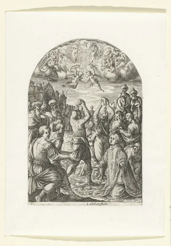Het martelaarschap van de Heilige Stefanus Wall Art by Unknown - High-Resolution Digital Print
