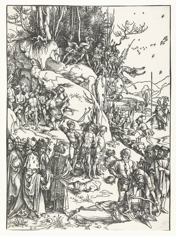 Het martelaarschap van de Tienduizend Wall Art by Unknown - High-Resolution Digital Print