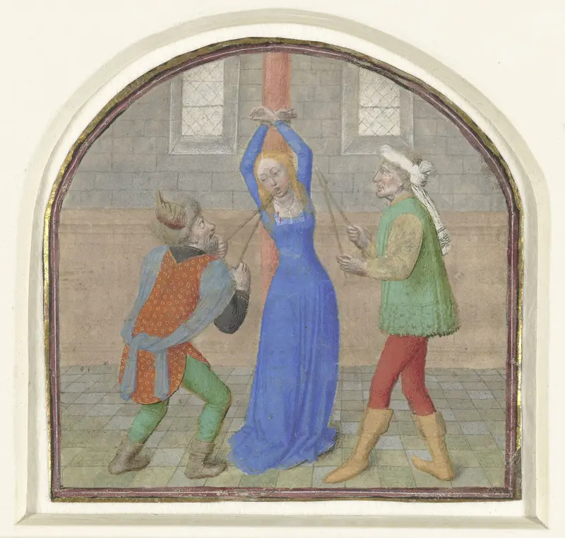 Het martelaarschap van H. Appolonia Wall Art by Simon Marmion - High-Resolution Digital Print
