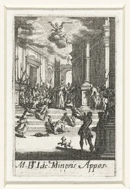 Het martelaarschap van Jakobus de Mindere Wall Art by Jacques Callot - High-Resolution Digital Print