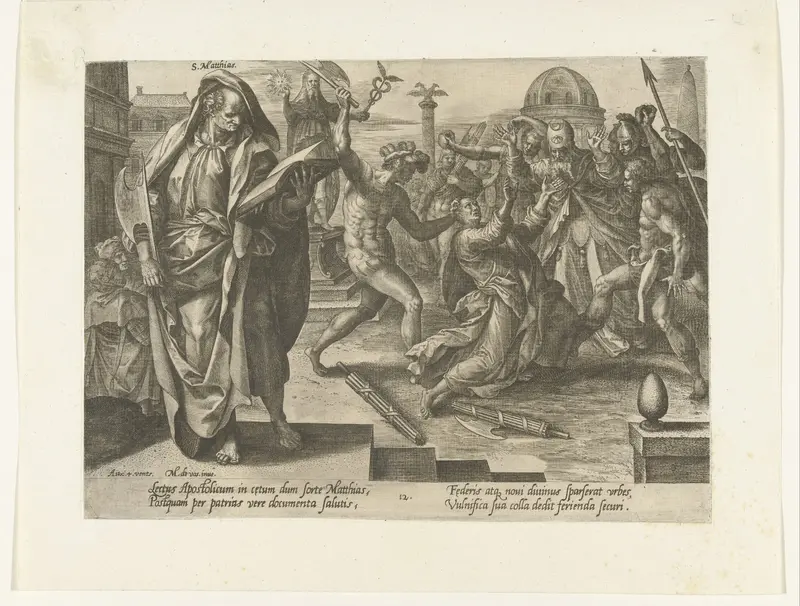 Het martelaarschap van Matthias Wall Art by Hendrick Goltzius - High-Resolution Digital Print