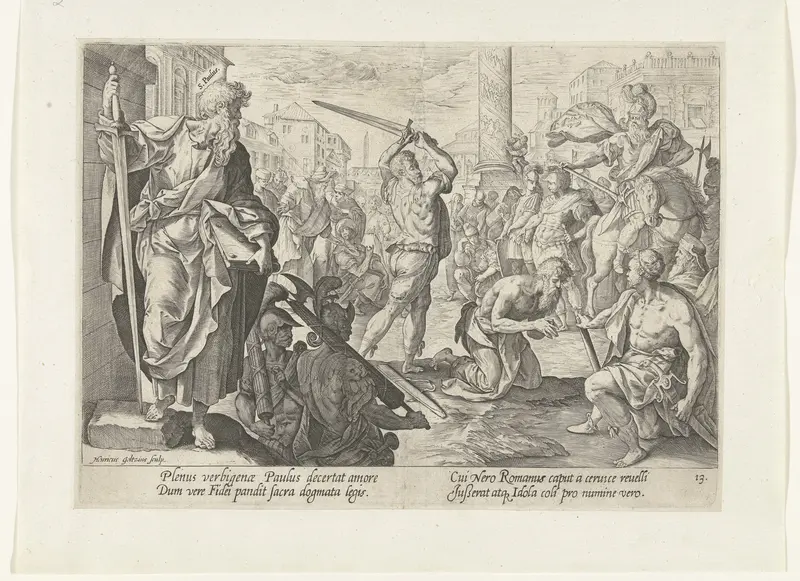Het martelaarschap van Paulus Wall Art by Unknown - High-Resolution Digital Print