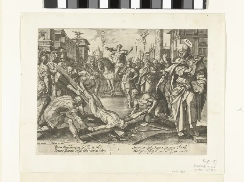 Het martelaarschap van Petrus Wall Art by Hendrick Goltzius - High-Resolution Digital Print