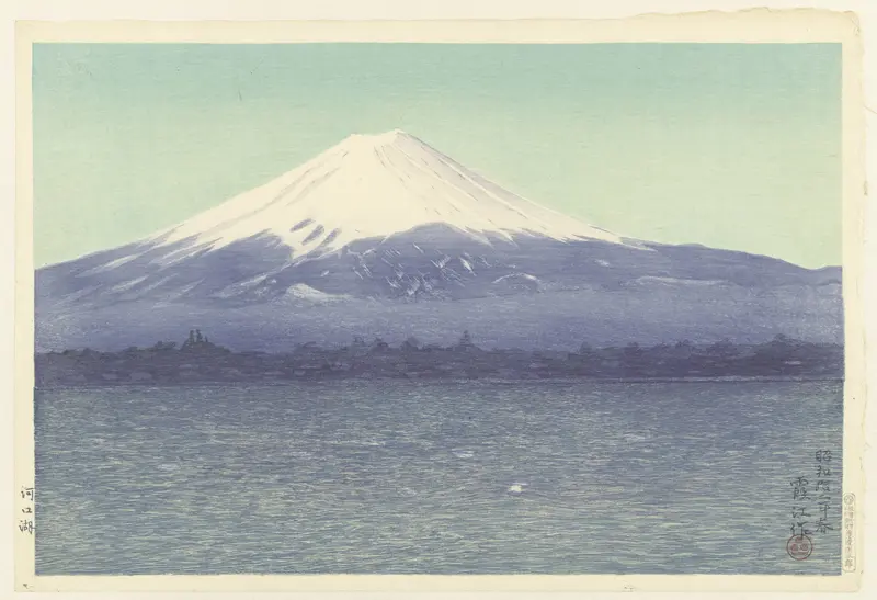 Het meer Kawaguchi Wall Art by Unknown - High-Resolution Digital Print