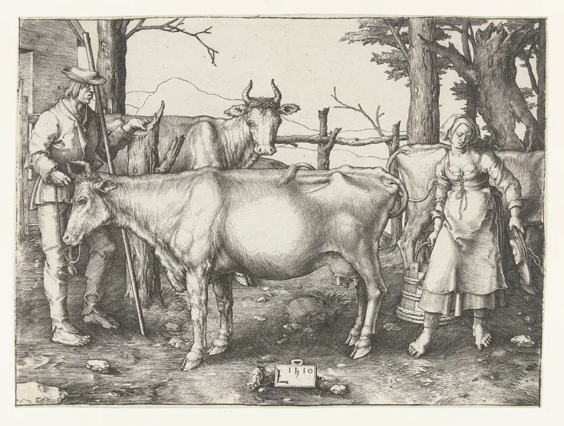 Het melkmeisje Wall Art by Unknown - High-Resolution Digital Print