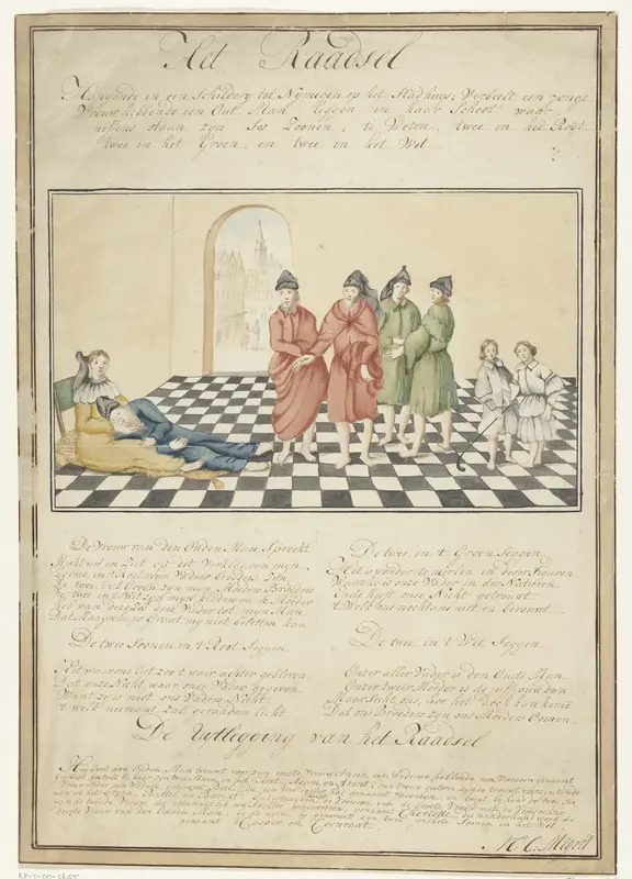 Het Nijmeegse Raadsel of het Gecompliceerde Huwelijk, 1619 Wall Art by Unknown - High-Resolution Digital Print