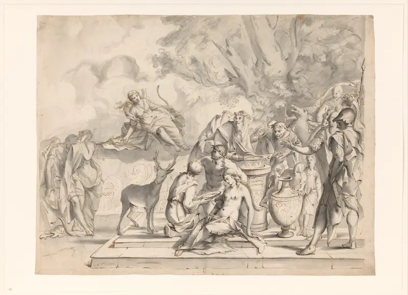 Het offer van Iphigenia Wall Art by Unknown - High-Resolution Digital Print