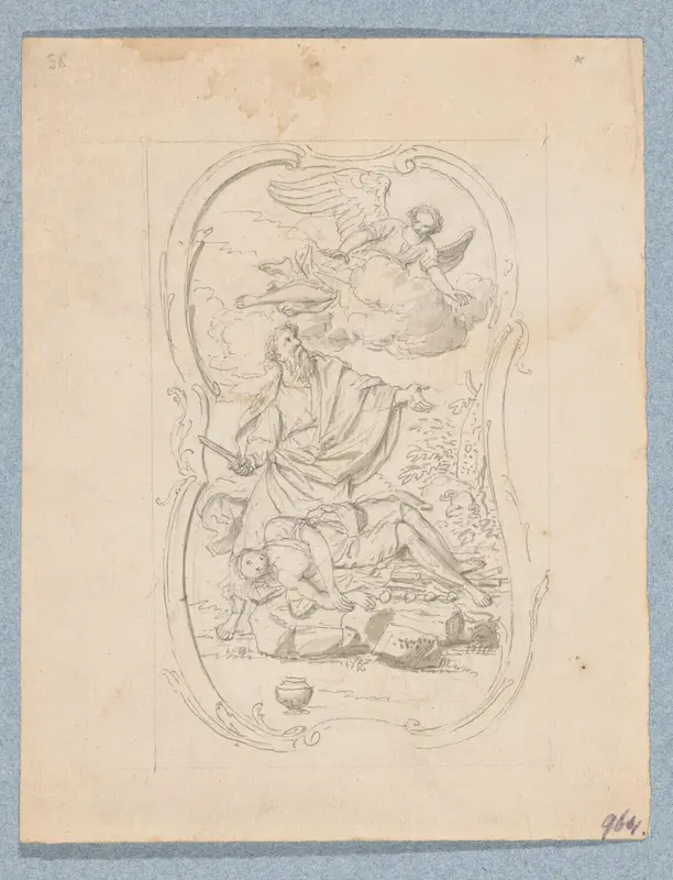 Het offer van Izaäk (in doos met 43 tekeningen) Wall Art by Louis Fabritius Dubourg - High-Resolution Digital Print