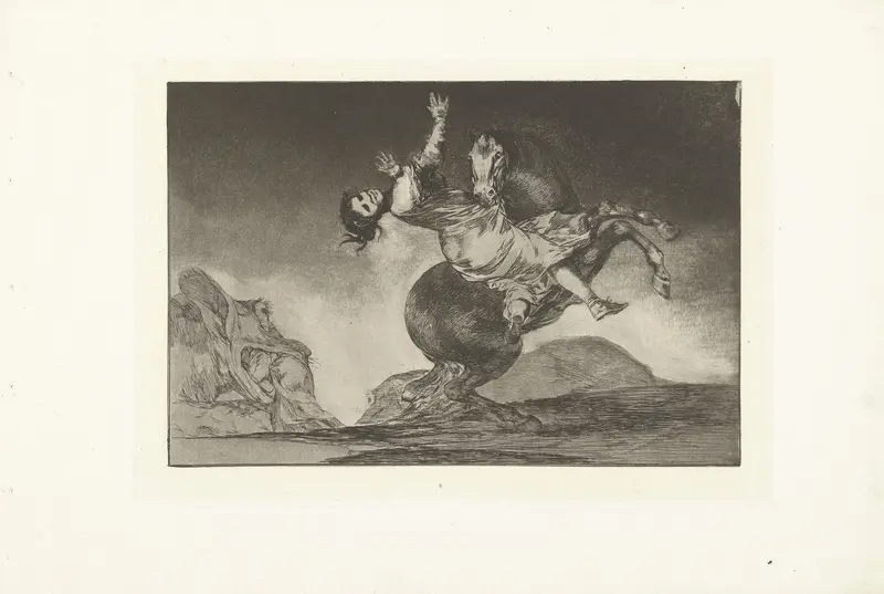 Het ontvoerende paard Wall Art by Francisco de Goya - High-Resolution Digital Print
