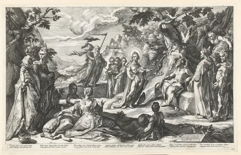 Het oordeel van Midas Wall Art by Hendrick Goltzius - High-Resolution Digital Print