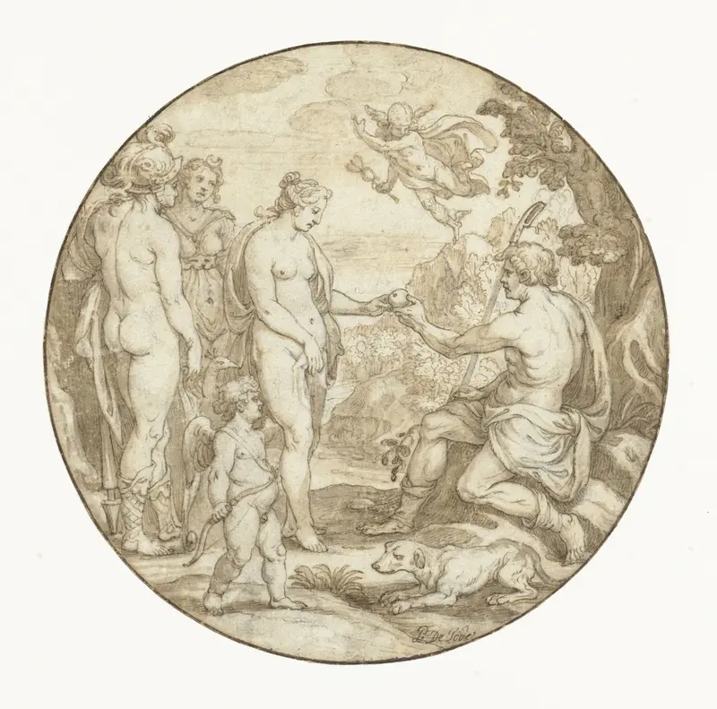 Het oordeel van Paris Wall Art by Pieter de Jode (I) - High-Resolution Digital Print