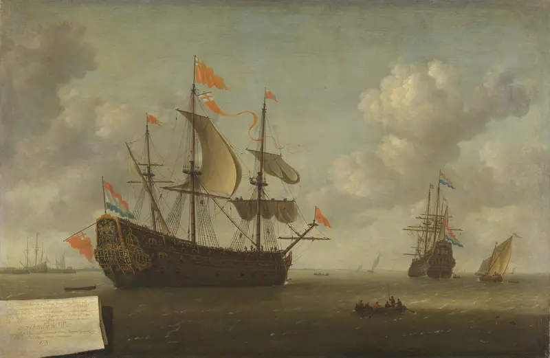 Het opbrengen van de Royal Charles Wall Art by Jeronymus van Diest (II) - High-Resolution Digital Print