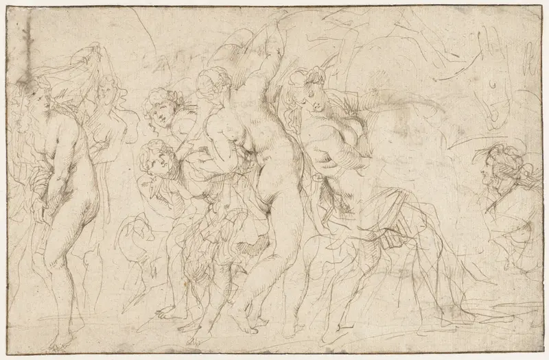 Het opladen van de jachtbuit door de nimfen van Diana Wall Art by Peter Paul Rubens - High-Resolution Digital Print