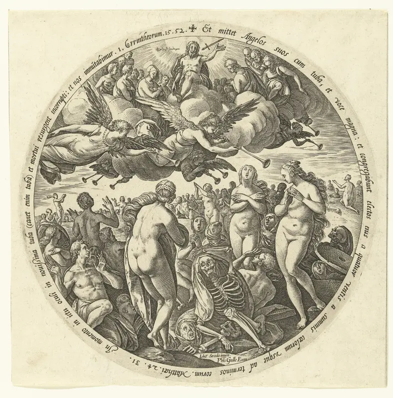 Het opwekken van de doden Wall Art by Hendrick Goltzius - High-Resolution Digital Print