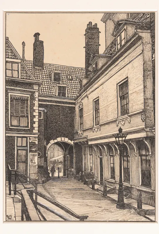 Het oude beurspoortje te Amsterdam Wall Art by Willem Wenckebach - High-Resolution Digital Print