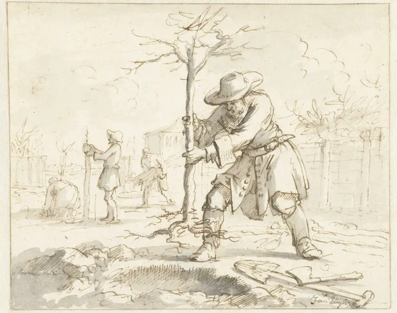 Het planten van bomen Wall Art by Jan Luyken - High-Resolution Digital Print