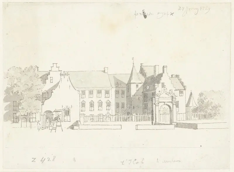 Het Prinsenhof te Arnhem Wall Art by Cornelis Pronk - High-Resolution Digital Print