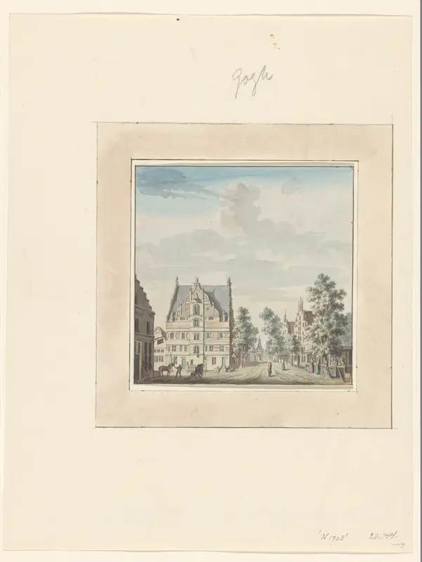 Het raadhuis van Goch Wall Art by anonymous - High-Resolution Digital Print