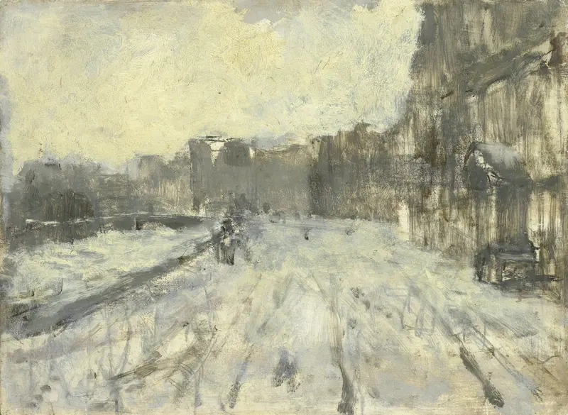 Het Rokin te Amsterdam Wall Art by George Hendrik Breitner - High-Resolution Digital Print