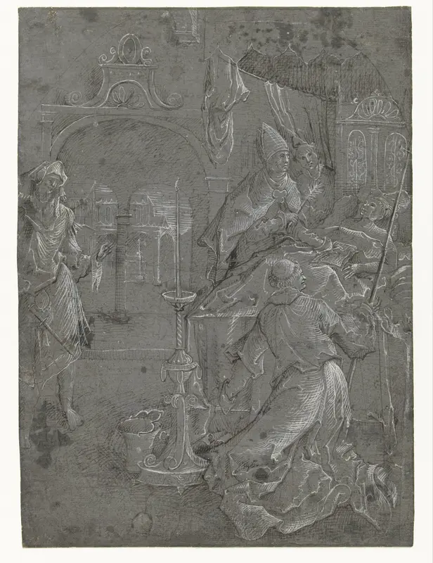 Het Sacrament der stervenden Wall Art by anonymous - High-Resolution Digital Print