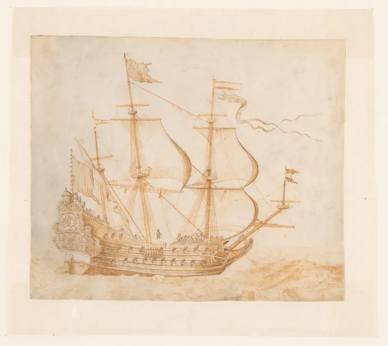 Het schip Eendracht Wall Art by Unknown - High-Resolution Digital Print