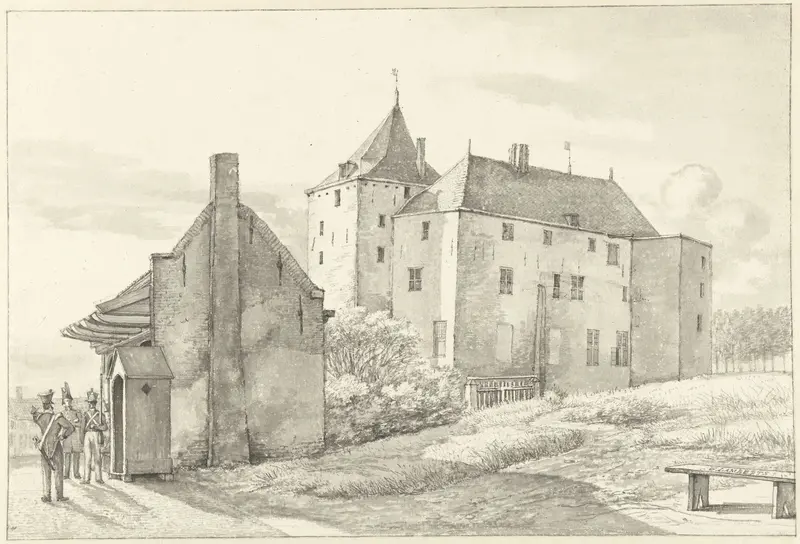 Het slot Loevestein Wall Art by Gerrit Lamberts - High-Resolution Digital Print