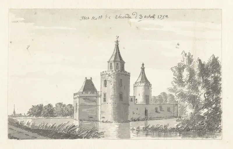 Het slot te Abcoude Wall Art by Jan de Beijer - High-Resolution Digital Print