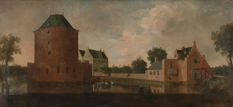 Het slot Teylingen Wall Art by anonymous - High-Resolution Digital Print